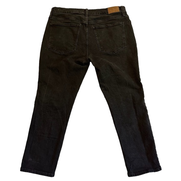 MADEWELL The Mid-Rise Perfect Vintage Jeans Sz 32 Clean Black Wash - Picture 7 of 13